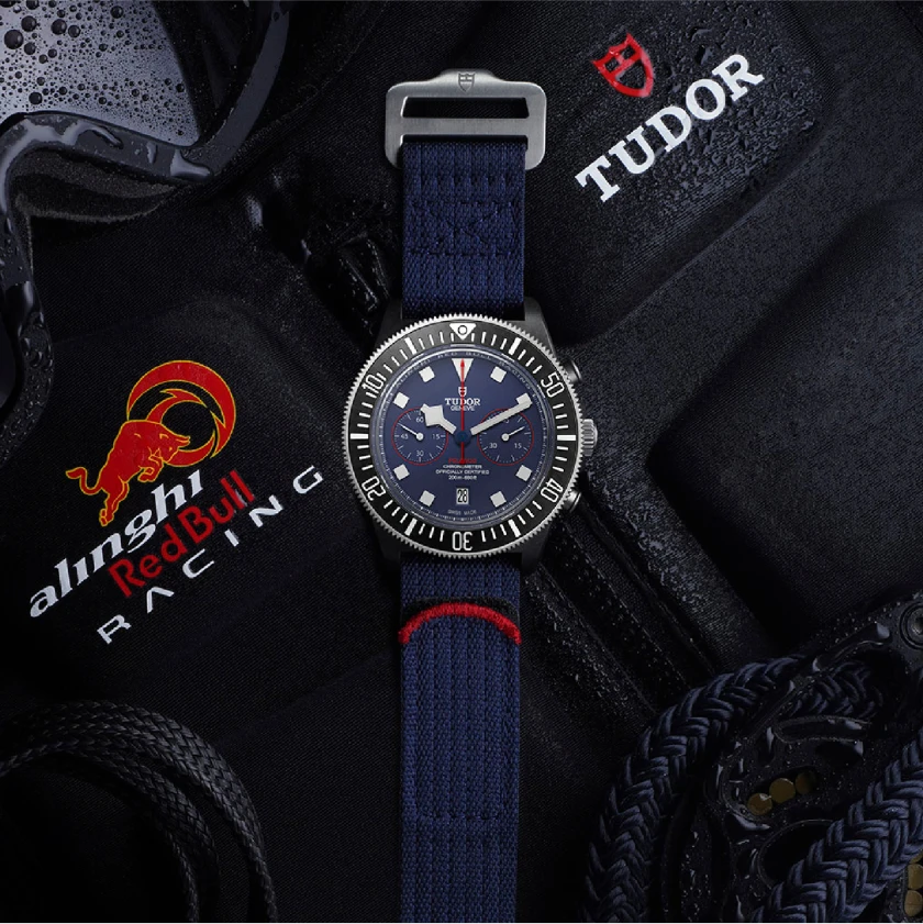 航海風格織紋錶帶